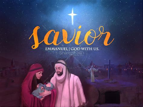 A Savior is Born Christmas PowerPoint | Clover Media