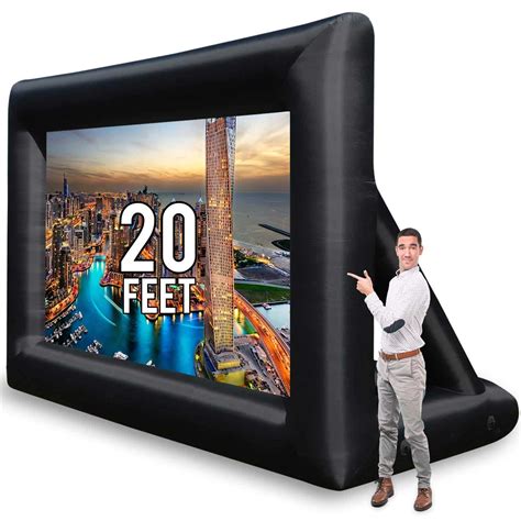 Jumbo 20 Feet Inflatable Outdoor and Indoor Theater Projector Screen ...