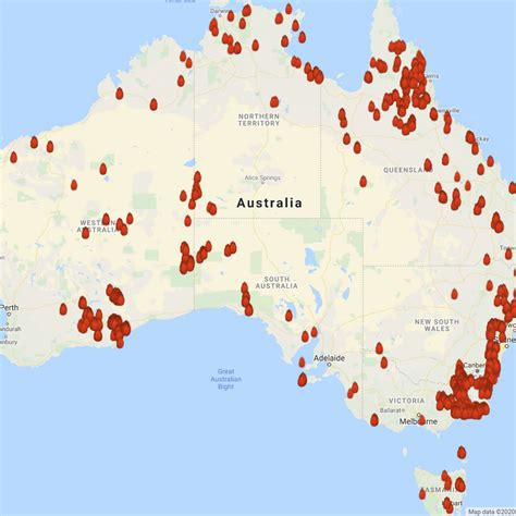 Australia Fires Map Today