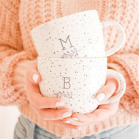 DIY Decoupage Monogrammed Mugs - mikyla