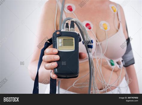 Woman Holter Monitor Image & Photo (Free Trial) | Bigstock