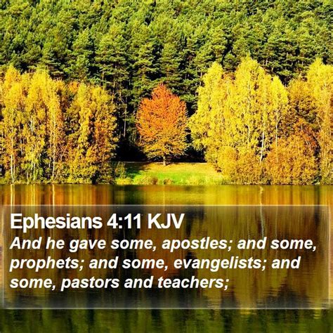 Ephesians 4:11 KJV Bible Verse Images