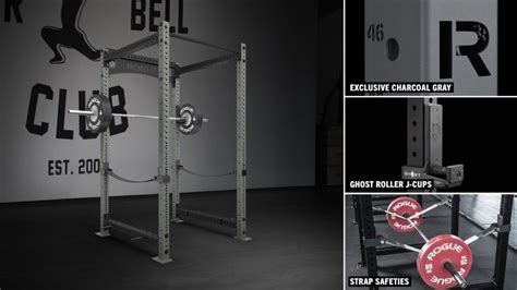 Rogue RML-490C Power Rack 3.0 - Charcoal | Rogue Fitness