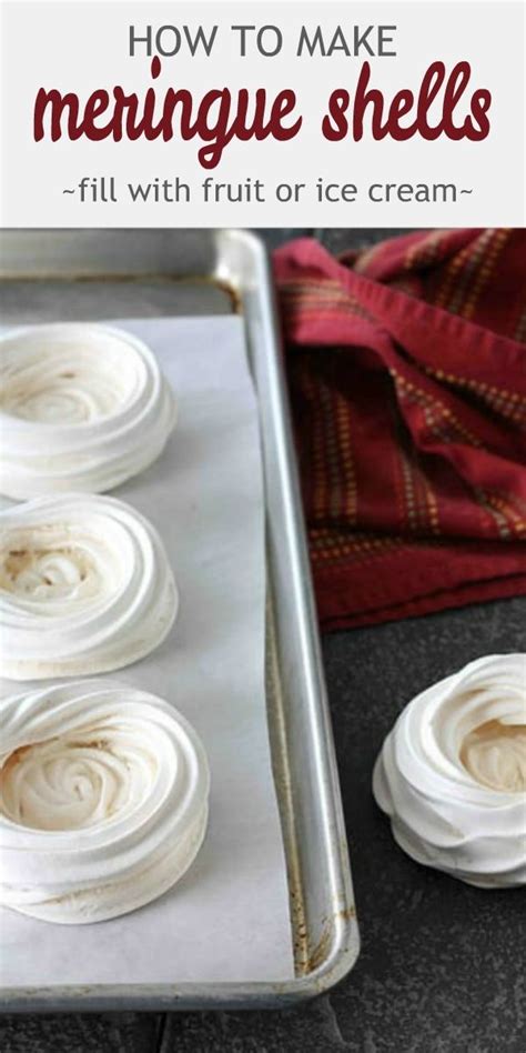 Meringue shells are a breeze to make and can be stored in the freezer for last-minute desserts ...