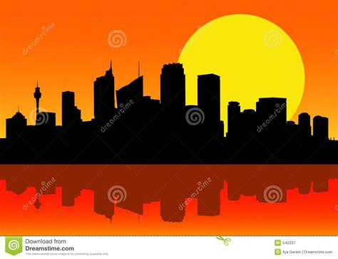 City Skyline at Dawn | City skyline, Stock photography free, City silhouette