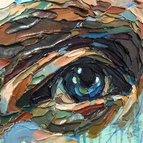 Multicolored Palette Knife Paintings Explore the Many Layers of Human ...