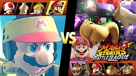 Mario Strikers Battle League Team Mario vs Team Bowser at Spooky Mansion - YouTube