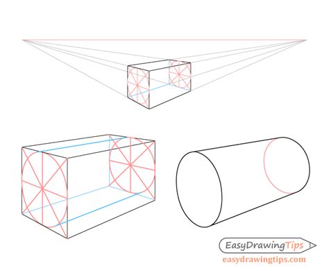 How to Draw Cylinders in Perspective Tutorial