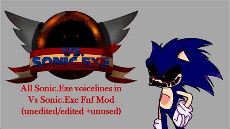 All Sonic.Exe voice lines in Vs Sonic.Exe fnf mod (unedited and edited ...