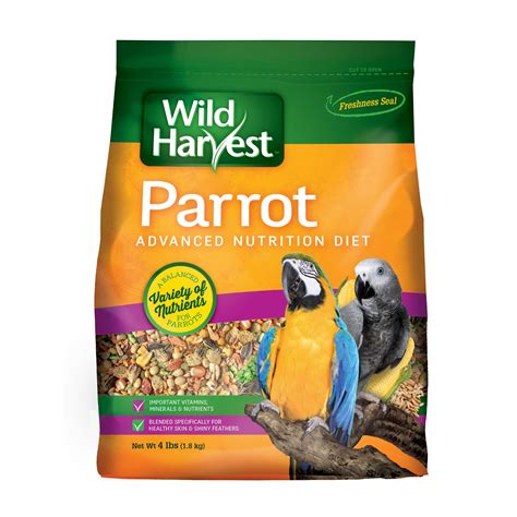 Wild Harvest Advanced Nutrition Diet Bird Food for Parrots, 4 lb - Walmart.com