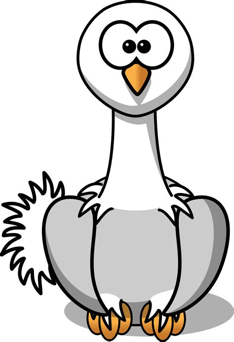 Funny swan drawing free image download