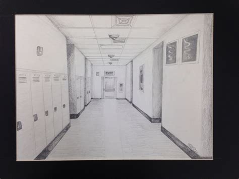 Maggie Neawedde, Freshman, 2013, Hallway Perspective Drawing ...