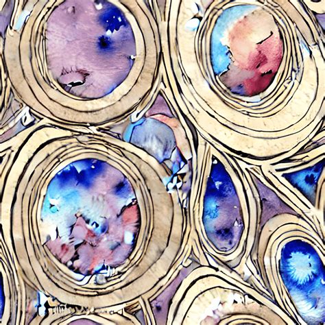 Pluto Watercolor Planet Pattern · Creative Fabrica