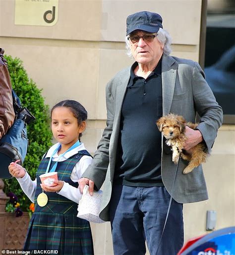 Robert De Niro, 75, steps out for ice cream with his daughter Helen, seven, in New York City ...