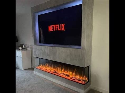 40 Modern Electric Fireplace with TV Wall Mount Unit Ideas for 2021 - YouTube