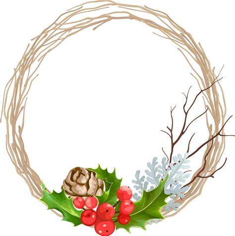 Download Svg Transparent Stock Christmas Garland Decoration - Free Christmas Holly Wreaths ...