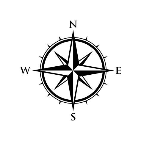 Compass. Compass icon. Compass icon vector isolated on white background. Modern compass logo ...