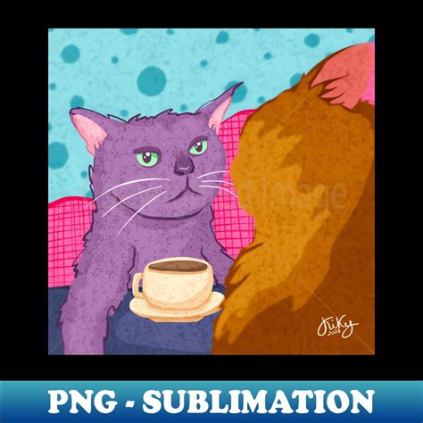 Cat zoning out meme - PNG Transparent Digital Download File - Inspire ...