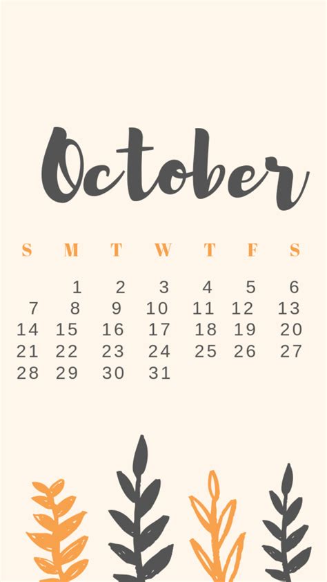 Free Download: October Calendars & Wallpapers | October calendar ...