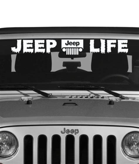 Jeep Life Vinly Decal Sticker – Custom Sticker Shop