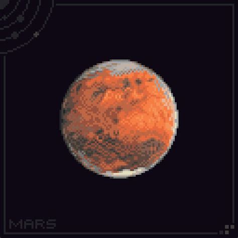 [OC] Mars - PixelArt | Pixel art tutorial, Pixel art, Art tutorials