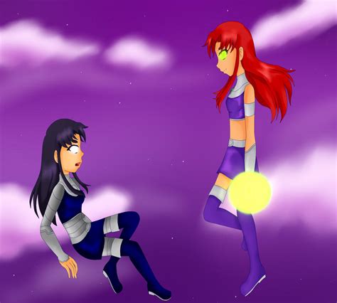 Starfire Vs Blackfire by AmandaHenriquez on DeviantArt