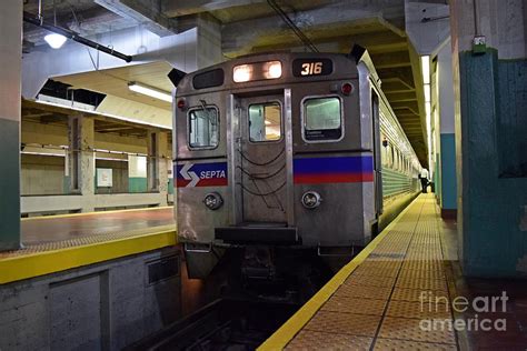 SEPTA regional rail train at Suburban Station Photograph by Ben Schumin ...