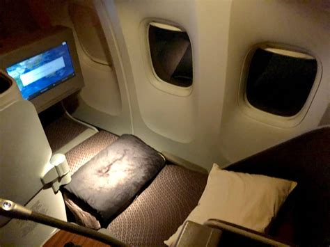 Garuda Indonesia Business Class Seat Flat Bed Mode | Upon Boarding