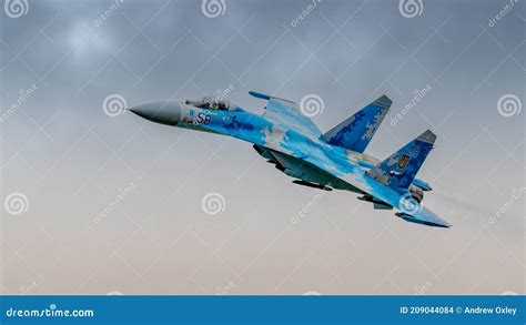 Sukhoi Su-27 Flanker Fighter Aircraft Editorial Stock Image - Image of ...