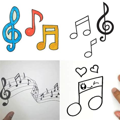 15 Easy Music Notes Drawing Ideas - How to Draw