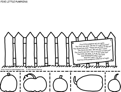 Printable Five Little Pumpkins - Printable Word Searches