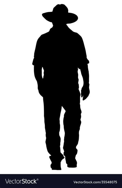 Cowboy silhouette Royalty Free Vector Image - VectorStock