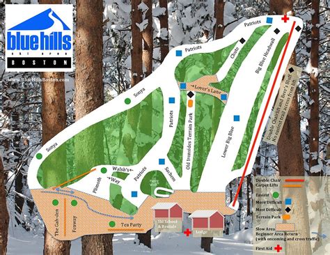 Blue Hills Ski Trail Map Free Download