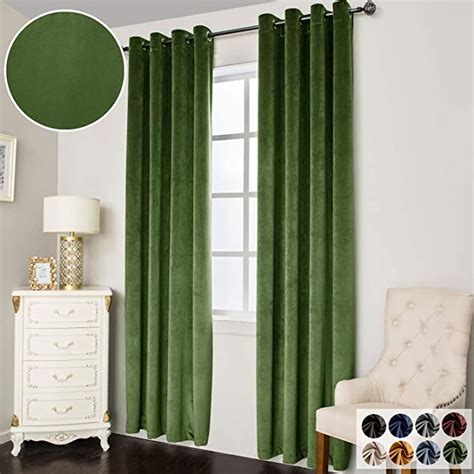 Super Soft Luxury Velvet Curtains for Living Room Light Blocking Velvet Curtain Panels Privacy ...