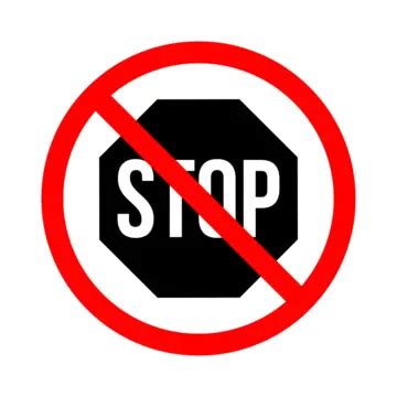 No Stop Traffic Sign Symbol PNG Transparent Images Free Download | Vector Files | Pngtree