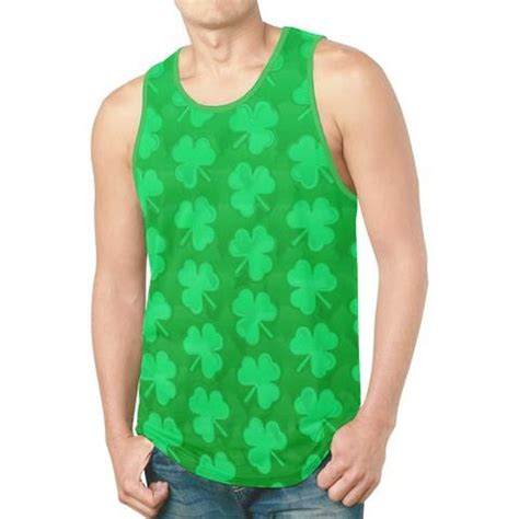 St. Patrick's Day Clovers Relaxed Fit Men's Tank Top | Mens tank tops, Relaxed fit, Printed tank ...