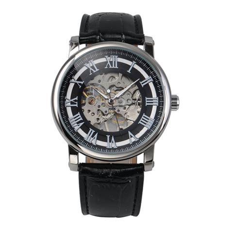 Man Hand-Wind Up Mens Watch Mechanical Vintage Gold Skeleton Steampunk New - Walmart.com