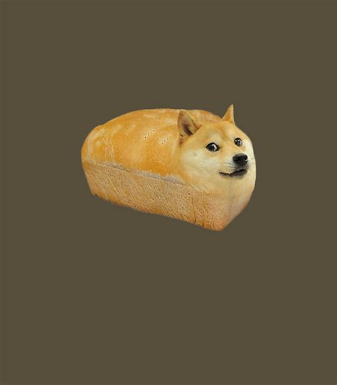 Fashionhiba Inu Doge Bread Meme Dog Digital Art by Mallie Efterp | Fine Art America