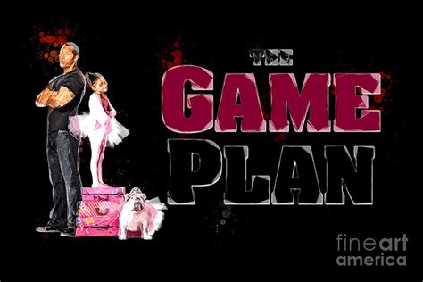 Mo3544 The Game Plan Movie Low Poly Art Horizontal Movie Poster Digital ...