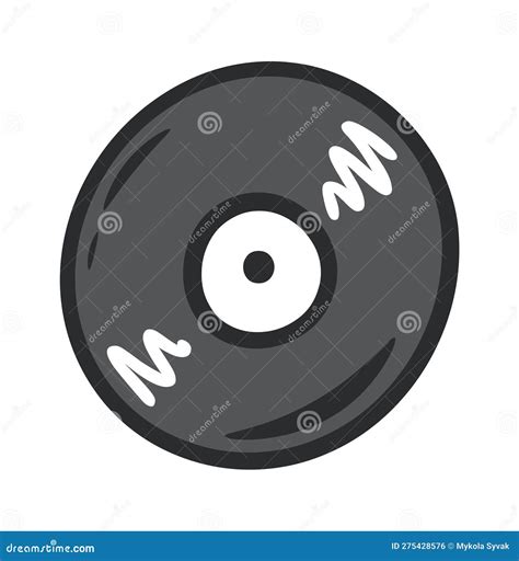 Vinyl Disk Street Art stock vector. Illustration of music - 275428576