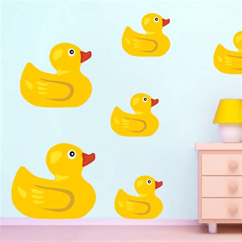 Rubber Duck Wall Mural Decal - Bathroom Wall Decal Murals - Primedecals