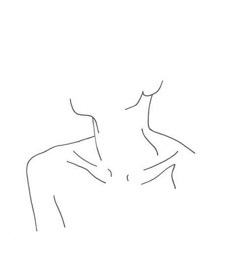 Minimalist Line Art Anime - Youritch Wallpaper