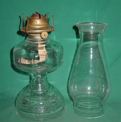 Vintage Kerosene Oil Lamp Clear Glass Eagle Plume & Atwood Risdon Mfg Co 1950’s | My childhood ...