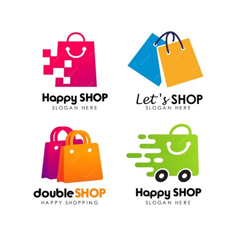 Premium Vector | Shopping store logo design vector