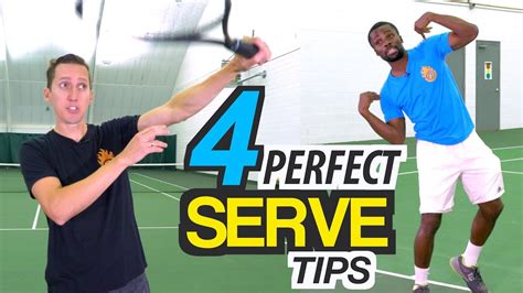 4 Tips for PERFECT Serve Technique - tennis lesson - YouTube