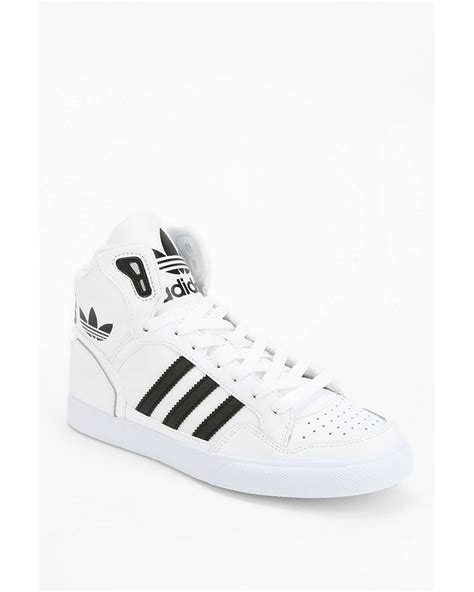 adidas Originals Extaball Leather Hightop Sneaker in White | Lyst