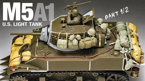 M5A1 - Part 1 - Tamiya - 1/35 - Tank Model - [ model building ] - YouTube