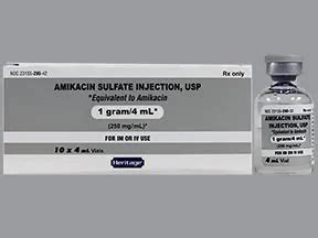 Amikacin Injection: Uses, Side Effects, Interactions, Pictures, Warnings & Dosing - WebMD