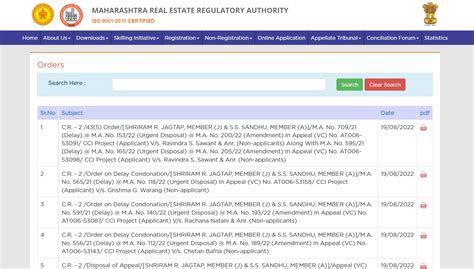 MahaRERA Website: How to Find Project Details