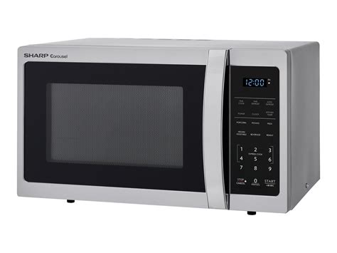 Sharp Carousel SMC0912BS - Microwave oven - freestanding - 0.9 cu. ft - 900 W - brushed ...